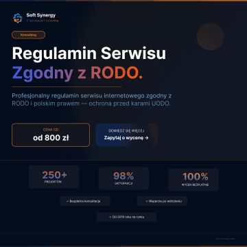 Regulamin serwisu internetowego zgodny z RODO i polskim prawem