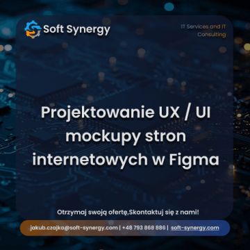 Projektowanie UX / UI – mockupy stron internetowych w Figma