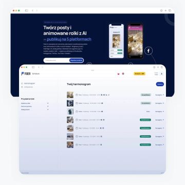 Fider - Twórz posty i animowane rolki. Aplikacja do prowadzenia social mediów