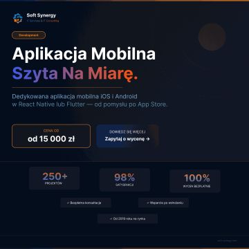 Dedykowana aplikacja mobilna iOS i Android – React Native lub Flutter