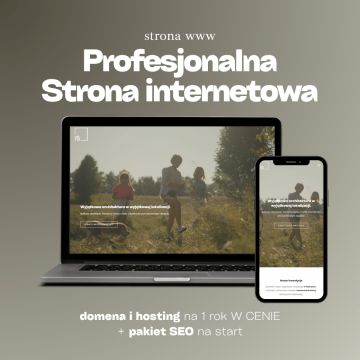 Profesjonalna Strona internetowa + pakiet SEO + hosting + poczta + domena w cenie