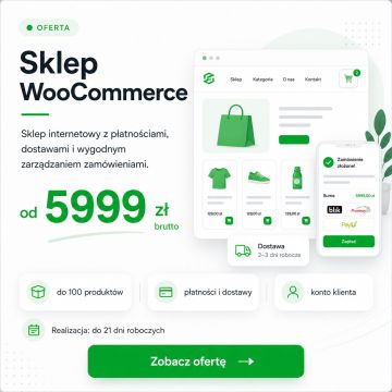 Sklep internetowy WooCommerce z płatnościami i dostawą