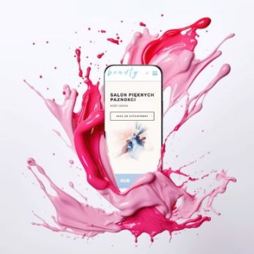 Branża beauty - PROMOCJA strona wizytówka (landing page) dla stylisty paznokci