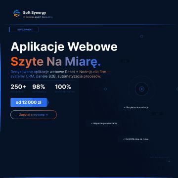 Dedykowana aplikacja webowa – system dopasowany do procesów Twojej firmy