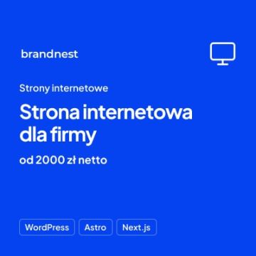 Strona internetowa dla firmy — projekt i wdrożenie