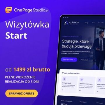 Strona internetowa One Page