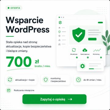 Stała opieka i wsparcie WordPress - aktualizacje i bezpieczeństwo