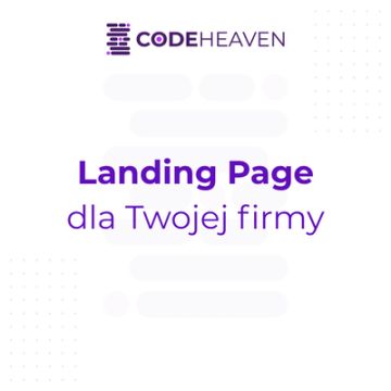 Landing page dla Twojej firmy