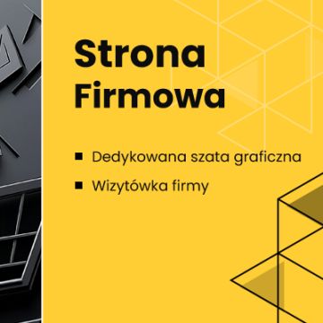 Strona firmowa - wizytówka, wdrożenie graficzne, pełna konfiguracja