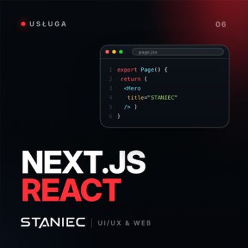 Strona lub aplikacja webowa w Next.js / React