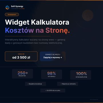 Widget kalkulatora kosztów na stronę