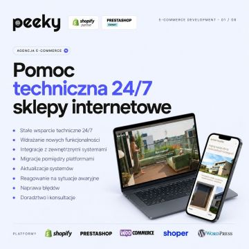 Pomoc techniczna 24/7 | Prestashop Wordpress Shopify WooCommerce