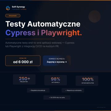 Testy automatyczne end-to-end (Cypress/Playwright)